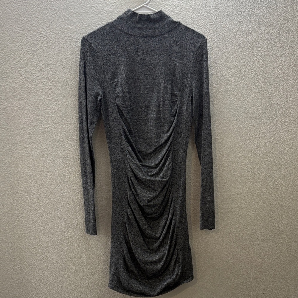 Express Charcoal Long Sleeve Dress